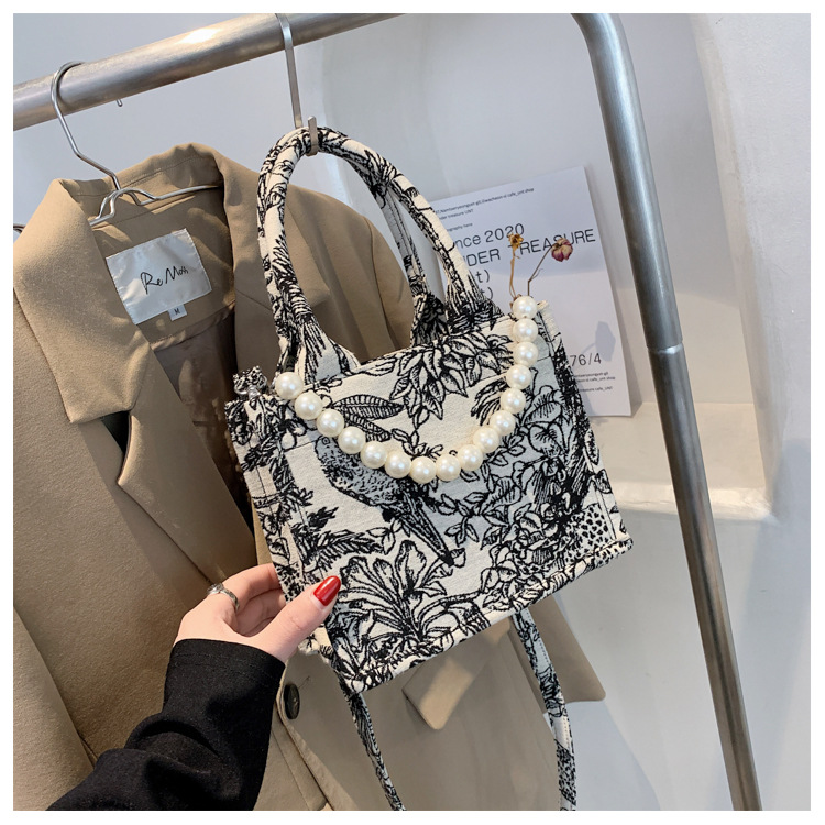 275g Weight Canvas Lining Material Open Closure Type Single Shoulder Strap Strap Type Messenger Bag Bags Type Shopping Occasion Canvas Material Solid Color Pattern All Seasons Season Women's Gender Vintage Style Style Square Shape Black Color Medium Size Large-capacit Canvas Bag College Students Tote Bag 15