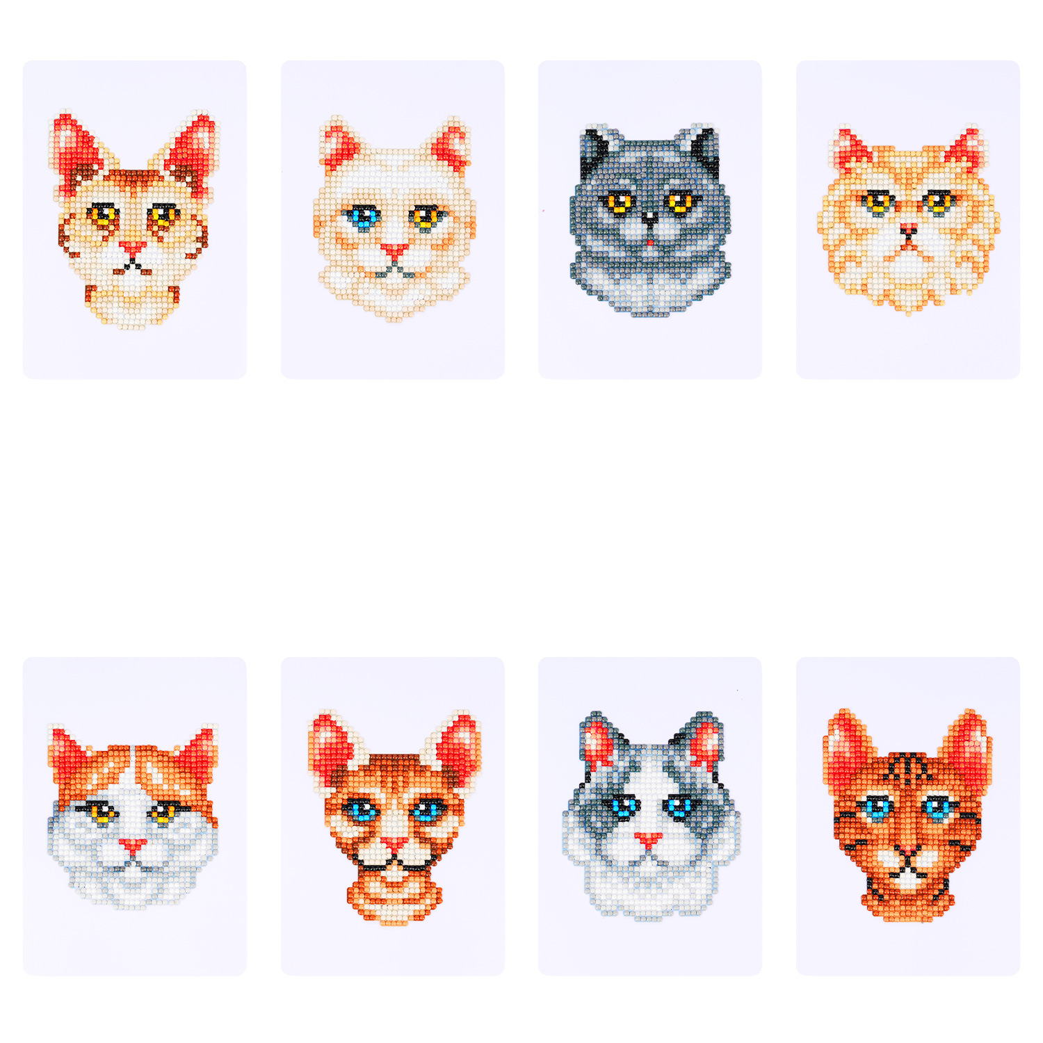 Nuevo mini decoración doméstica de diamante colorido sin marco DIY pegatinas de ladrillo de diamante redondo pegatinas de pintura