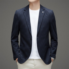 2025年新款春秋男士休闲商务时尚高级感小西装单西外套男装潮流男