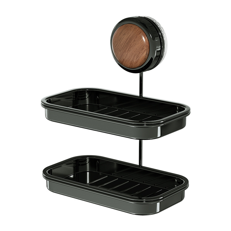 Caja de jabón ventosa tipo de pared sin perforación caja de jabón estante de almacenamiento de baño doméstico drenaje lavabo almacenamiento al por mayor image 5
