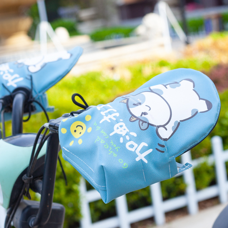 Vehículo eléctrico de verano a prueba de viento a prueba de lluvia a prueba de agua a prueba de sol batería transpirable mangas de motocicleta protector de manos