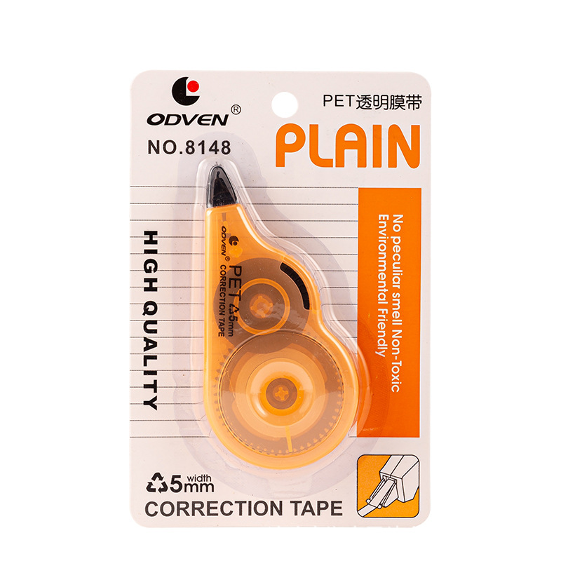 Oudawen 8148 # PET cinta de película transparente estudiante creativo cinta de corrección Pequeño Libro Rojo Mismo Red Oficina cinta de corrección roja