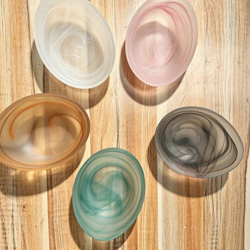 New product Yunwu Yuanbao glass salad bowl, home creative tableware bowl, fruit bowl, noodle bowl, creative tableware Yunwu New product Yunwu Yuanbao glass salad bowl, home creative tableware bowl, fruit bowl, noodle bowl, creative tableware Yunwu