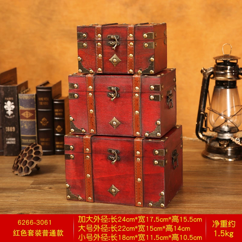Storage Box Large Wood Vintage from Yomiego