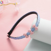 Children's cartoon universal headband with bow to go out, cute scalloped hairpins for elementary school students, hair accessory
