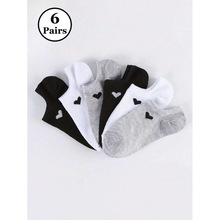 W 58867 Heart invisible breathable boat socks ��������͸����