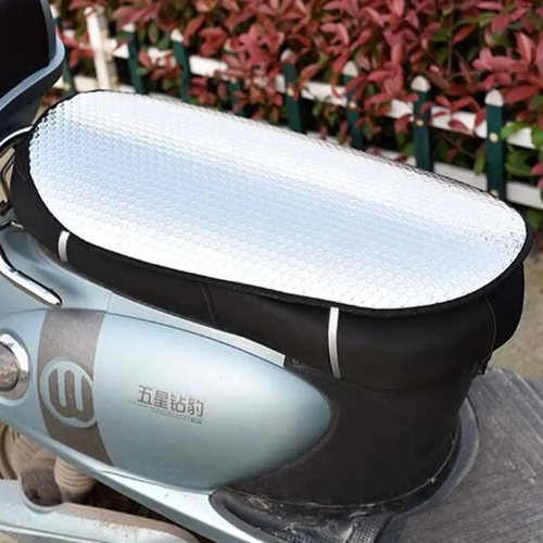 电动车摩托车通用夏季防晒垫防水防烫垫四季可用铝箔气泡防晒垫