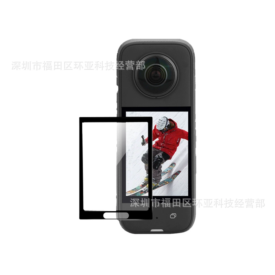 Защитная плёнка PMMA для Insta360 One X3, композитная панорамная пленка с чёрной окантовкой