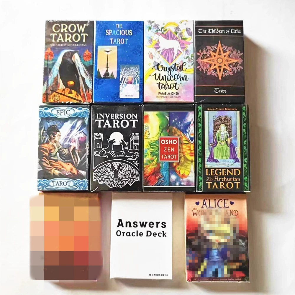 Таро карты (Totmi Wenchuang) английские колоды, медная бумага, цветная коробка, набор дизайнов