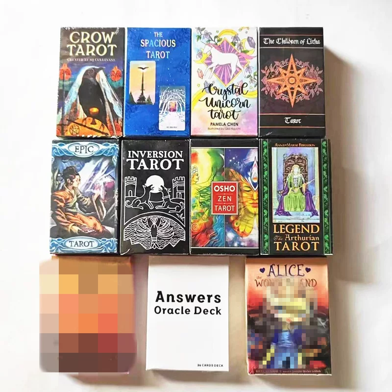 Таро карты (Totmi Wenchuang) английские колоды, медная бумага, цветная коробка, набор дизайнов