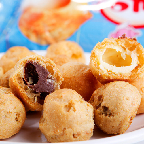 Wangwangzai Cream Puff Balls 18g Milk Chocolate Flavor Cream Filled Biscuits Wangwangzai Children's Snacks
