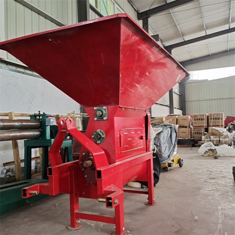 粉土机铲车上料鸡粪干粪化肥结块煤块花圃育苗营养土冻土粉碎机
