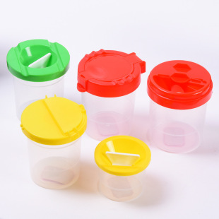 Factory direct size art office culture and education thickened environmental protection plastic PP traditional Chinese painting gouache pigment tube wash pen cup