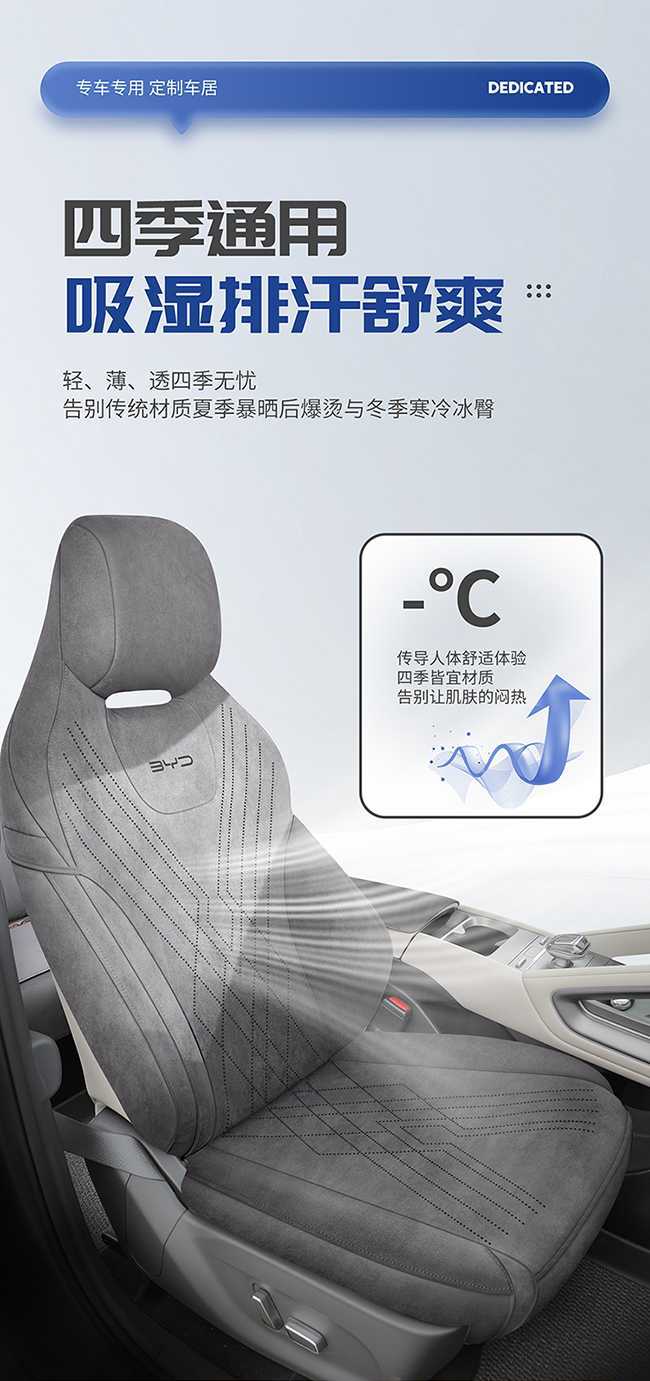Byd Yuan up Dedicated Car Seat Cushion Cover Breathable Rams Breathable Perforated All-Season Universal Seat Cover