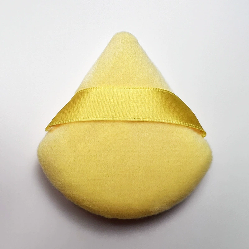 Triangular Makeup Sponge Puff, Soft Velvet Powder & Primer Applicator, Hand-strap, Multiple Colors