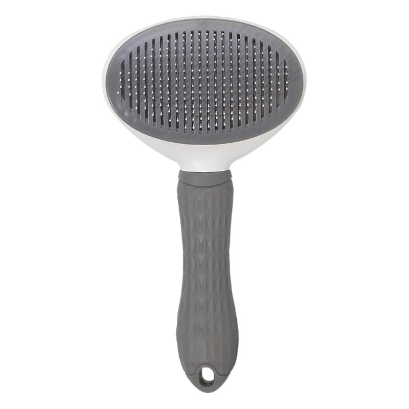 Peine para gatos de gran venta Peine para gatos con una tecla Peine para gatos Peine para cabello flotante de eliminación automática Peine para gatos Peine para mascotas Spot al por mayor