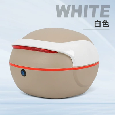 rear trunk large capacity storage – Electric car tail box - white-beige-box-single-tail-box-need-to-bring-your-own-tail-rack