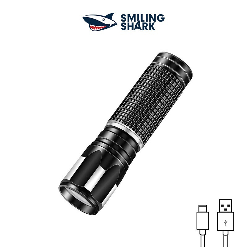 New Outdoor Strong Light Flashlight, Rechargeable, Portable, Waterproof, Mountaineering, Camping, Patrol, Mini Work Light, Lighting Lamp