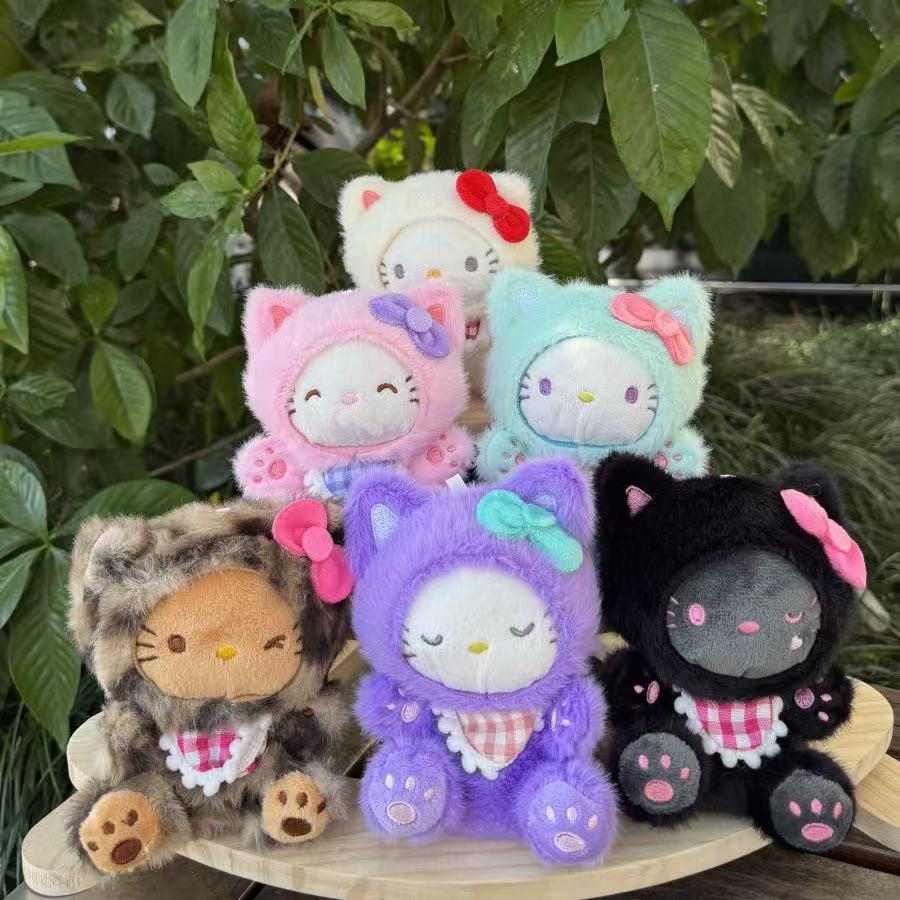 Internet Celebrity Cute Kt Cat Pendant Plush Toy Doll Kitten Bag Pendant Keychain Cloth Doll Doll