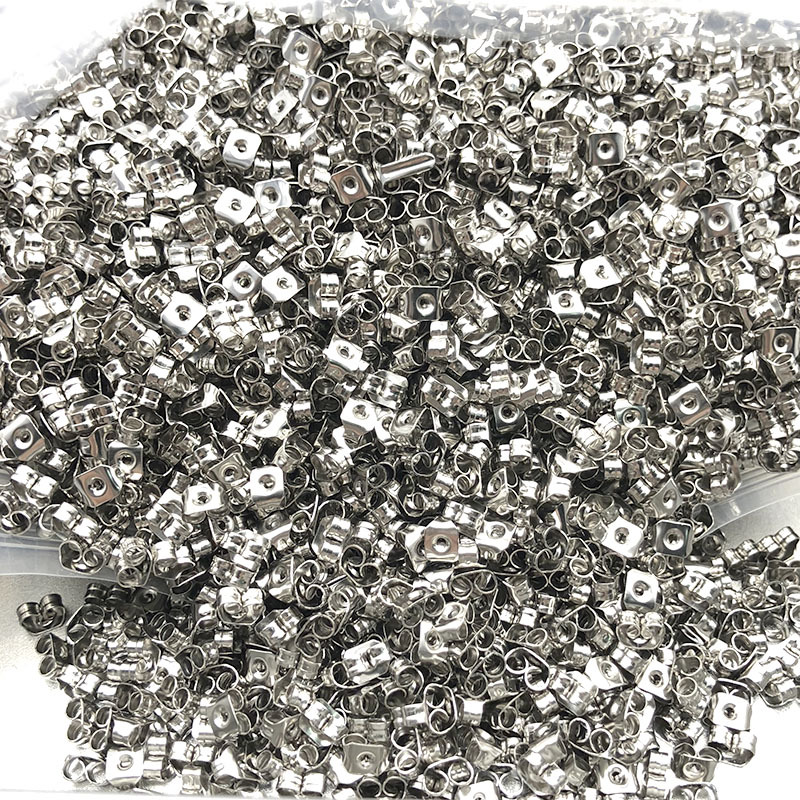 Plating Design Simple Style Style 100 PCS/Package 5*3.5mm 6*4.5mm Metal Solid Color Ear Nuts
