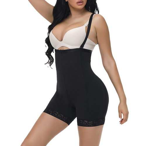 Cross-border new one-piece body-shaping garment, high-waisted breasted, powerful belly-controlling corset, butt-lifting pants, body-shaping corset