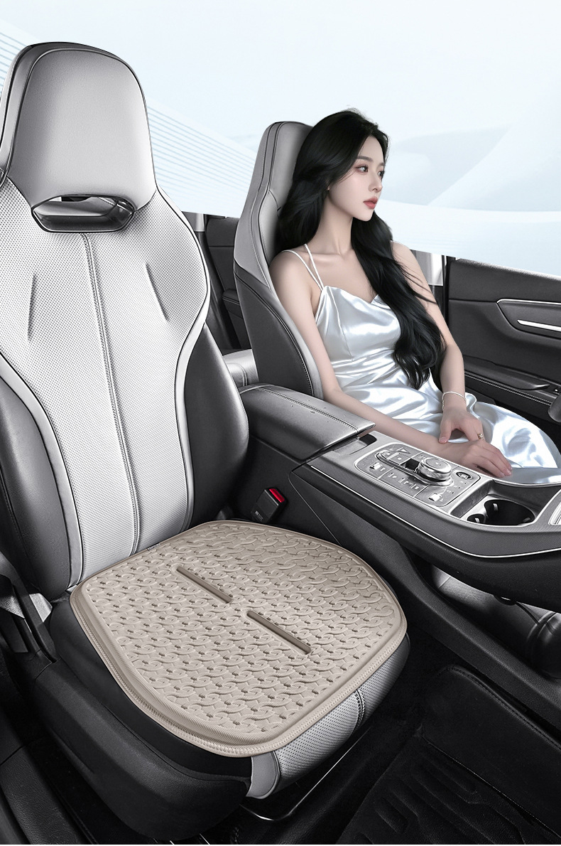 Amazon Car Four Seasons Ice Sensation Fabric Gel Three-Piece Set Car Seat Cushion Cooling Pad Butt Cushion Cooling Mat Seat Cushion