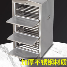 三门海鲜蒸柜商用饭店电蒸箱蒸汽炉三层电蒸炉燃气包子蒸饭柜