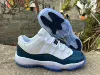 AJ11, низкий, синий/змеиный принт