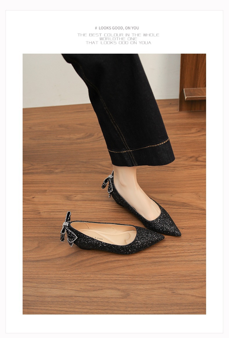 6388E-177 Internal Height Increase Sequin High Heels With Crystal Rhinestones Main Gauze Shoes Xiuhe Two-Way Bride_voghion.com