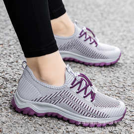 跨境鞋子女2023年新款足正品力健老人鞋女运动鞋舒适中老年健步鞋