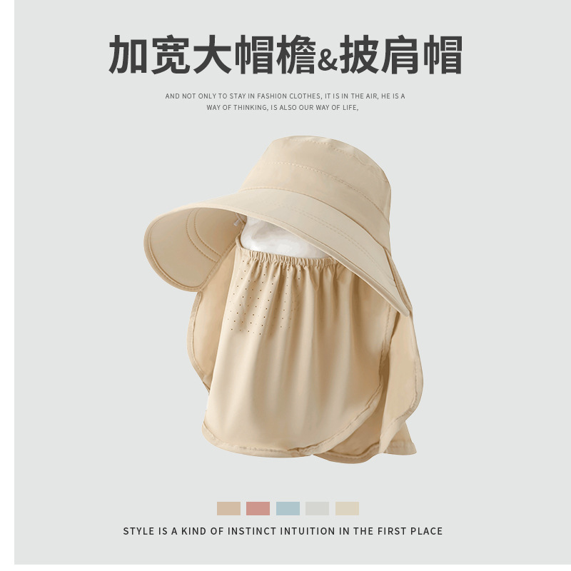 アメリカのレトロなカジュアルなカーキ色の登山帽女性夏の日焼け止め通気シェード漁師帽子釣りキャンプ帽|undefined
