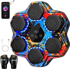 音楽ボクシングマシン知能bluetoothボクシング壁ターゲット壁掛け型児童成人ボクシング訓練器家庭用フィットネス器