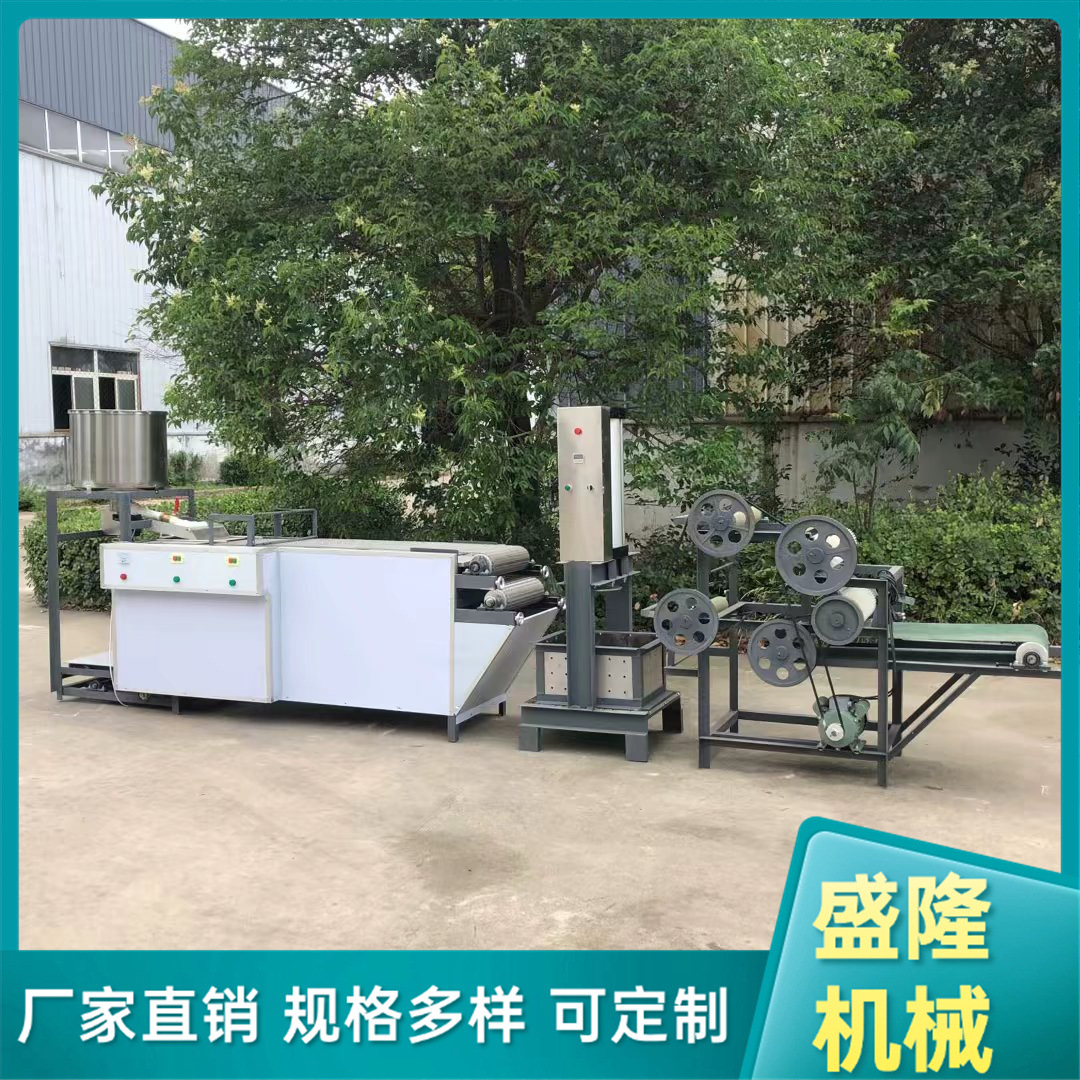 家庭作坊千张设备时产100斤双层千张机新型设备三联磨机器