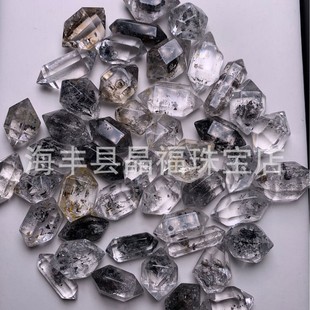 Natural Shining drill double pointed bare stone bracelet DIY with beads accessories with beads wholesale