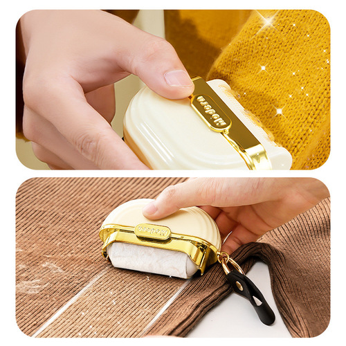 Light luxury double-sided lint remover, tear-off roll paper, easy to carry, clothing dust paper lint remover, bed sheet lint brush wholesale