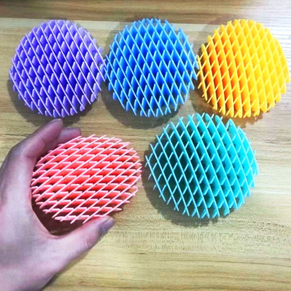 Tiktok popular 80-agujero elástico agujero de la música impresión 3D red elástica descompresión curación de la rejilla de juguete adornos creativos