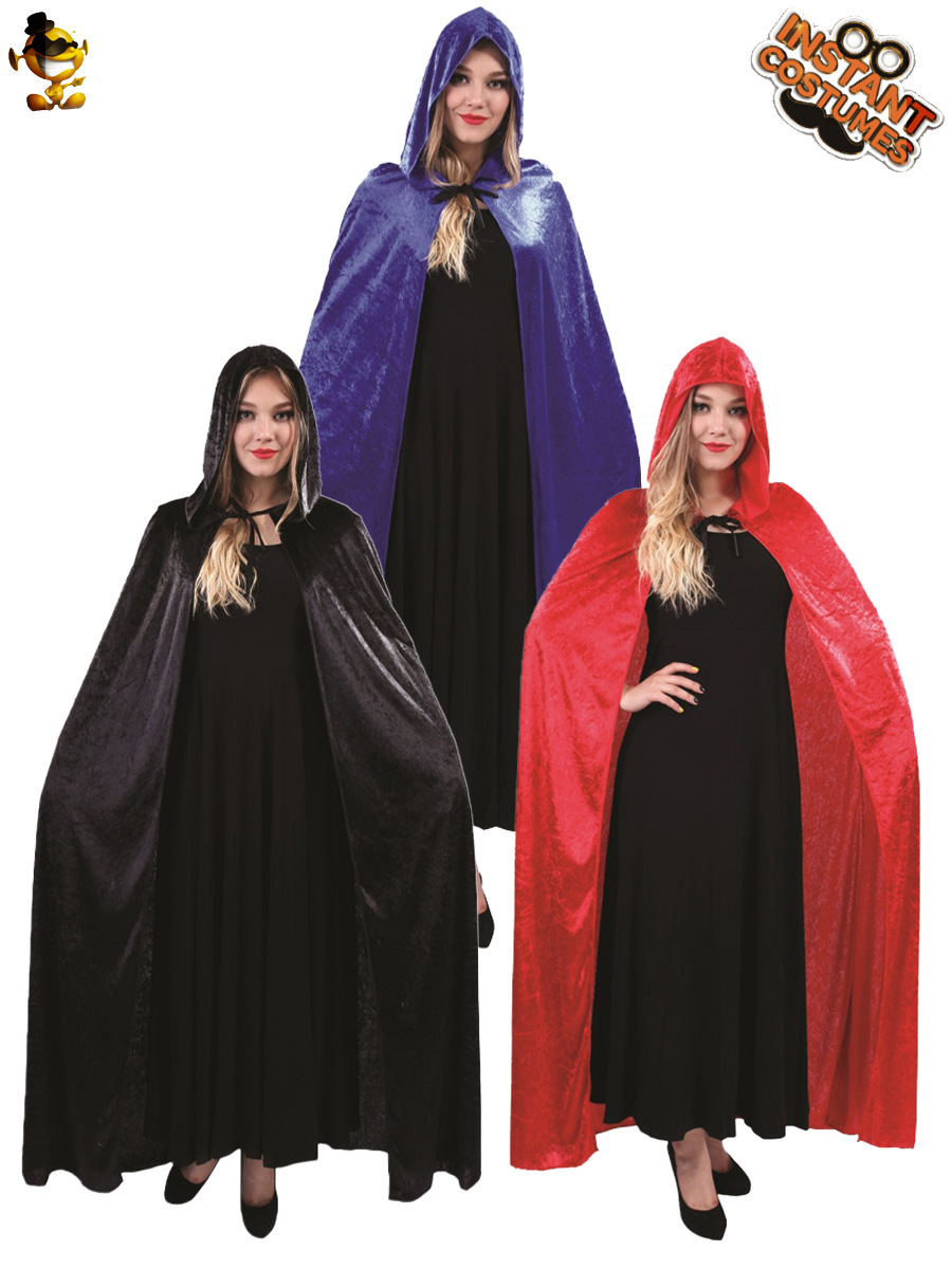 Adulto de Halloween grande femenino oro terciopelo capa partido traje princesa rol juego etapa rendimiento ropa