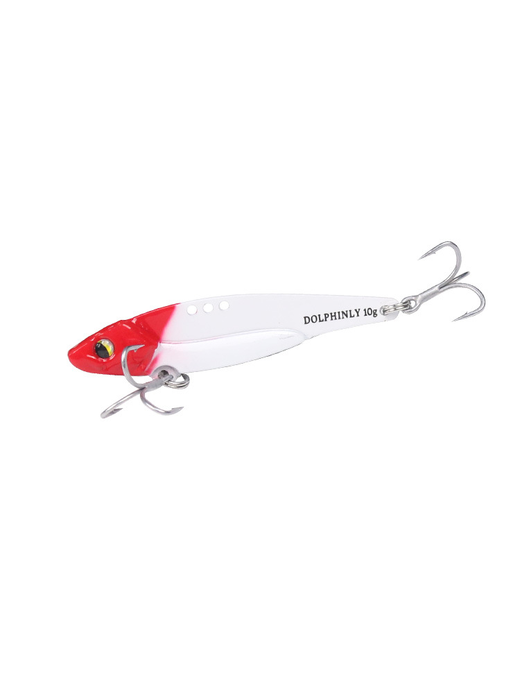 Longya VIB, luya, cuchillo falso, cobre, VIB, proyección remota, sequinilla de metal, vibración, boca levantada, pez militar, ojos rojos, microorganismos de pez