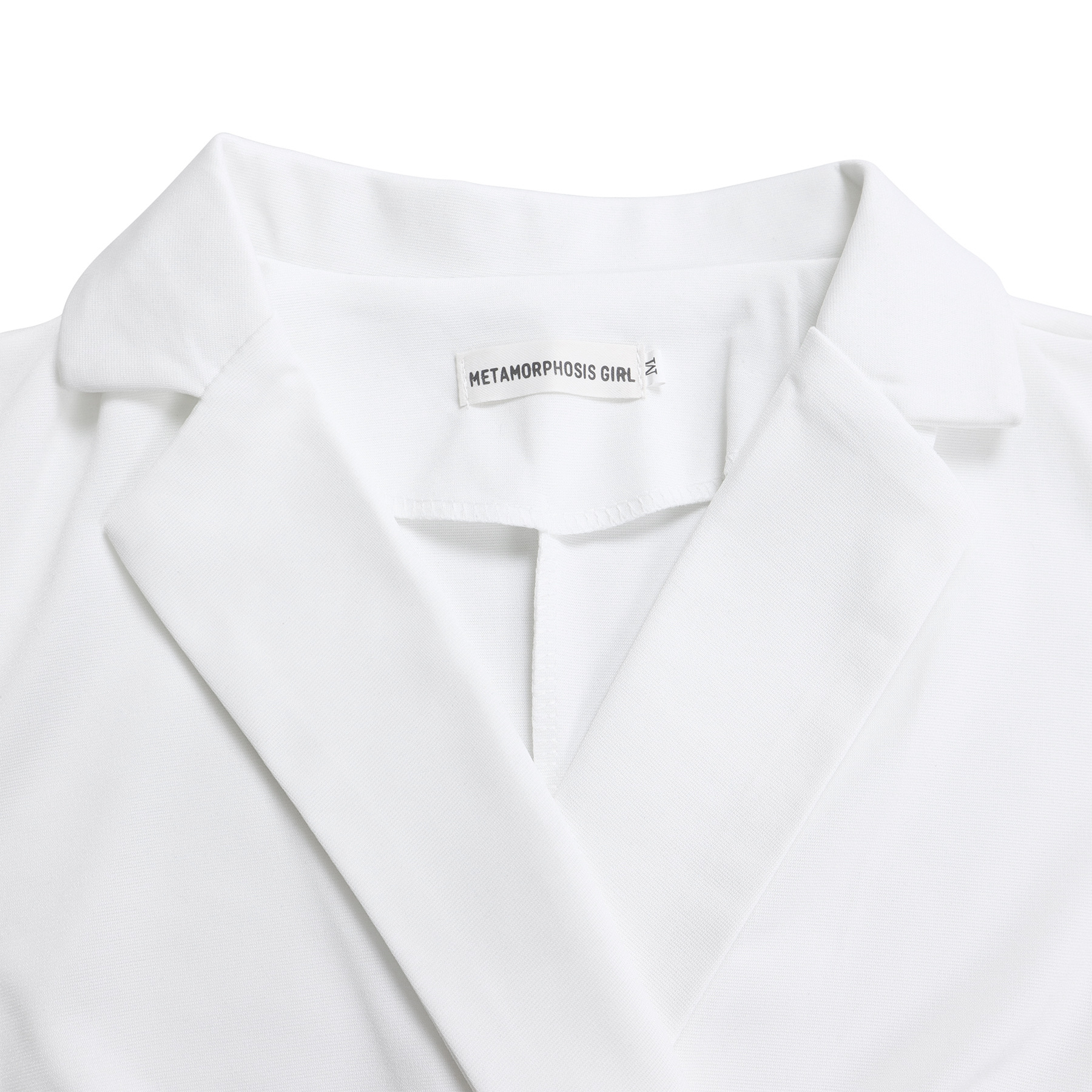 Damenbekleidung neuer Stil eleganter Anzugkragen Taillenkette lockerer Overall mit weitem Bein_voghion.com