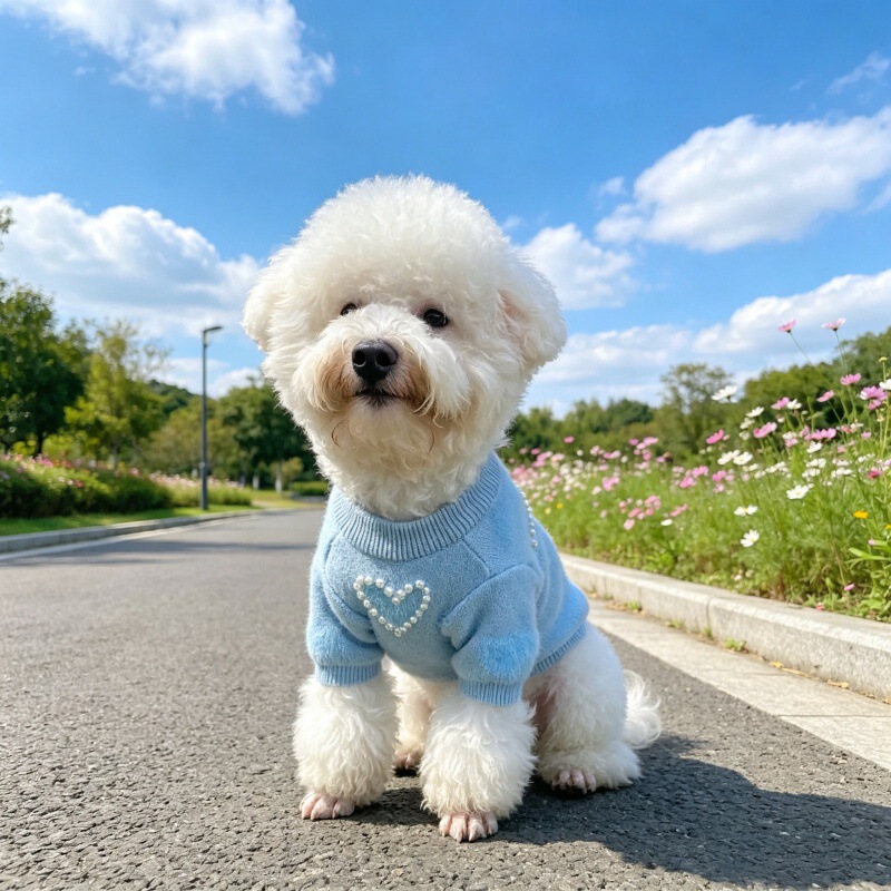 Pearl Love Pet Clothes High-End Dog Sweater Teddy Bichon Poodle Kitten Small Dog Autumn and Winter Clothes Pearl Love Pet Clothes High-End Dog Sweater Teddy Bichon Poodle Kitten Small Dog Autumn and Winter Clothes