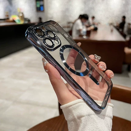 Чехол для телефона Apple совместимый, iPhone16, прозрачные линзы, защитный чехол, 17promax, защитa от падения