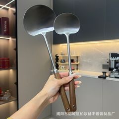316ステンレスキノコシャベル胡桃木シャベルシャベル家庭用キッチン炒め料理焼き肉古いシャベルスプーン