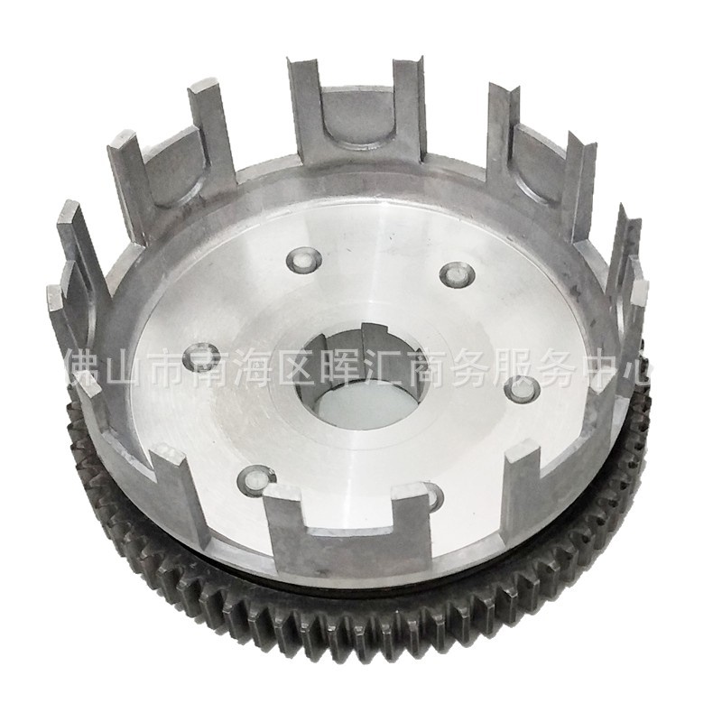 Fabricantes transfronterizos de accesorios de motocicleta embrague tambor CG125 embrague diente grande Ft150 Dm200 CB250ZS