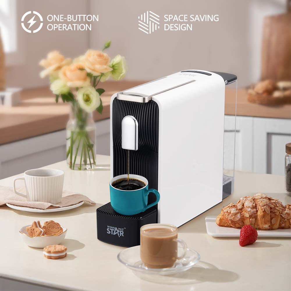 Winning Star Cross-border doméstico 1200W máquina de café de cápsulas de sistema único italiano coffee machine