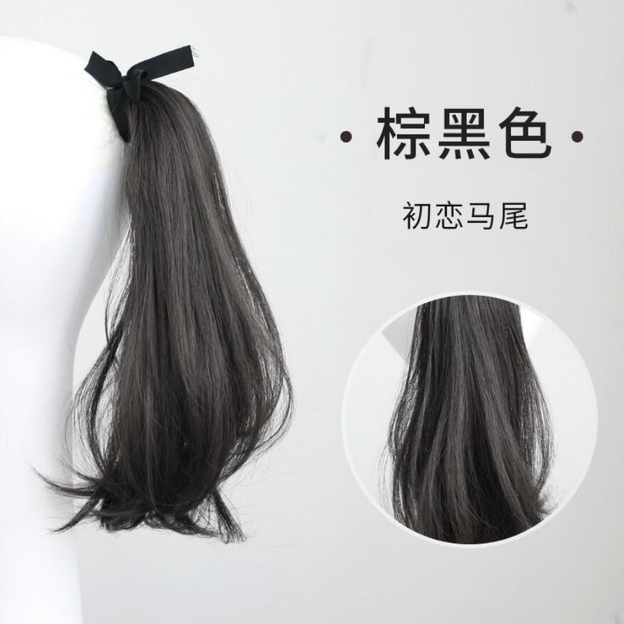 Clip de pelo artificial alta Cola de Caballo peluca hembra natural micro-volumen simulación luz Correa peluca Cola de Caballo trenza al por mayor