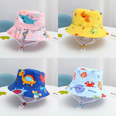 Cross-border exclusive children's fisherman hat, new spring and autumn, multiple sizes, animal cartoon bucket hat, outdoor sun protection hat