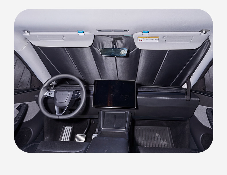 Sunshade Curtain, Car Sun Protection Cover, Car Window Sunshade, Car Sun Visor, Front Windshield Foldable Heat-Insulating Sunshade