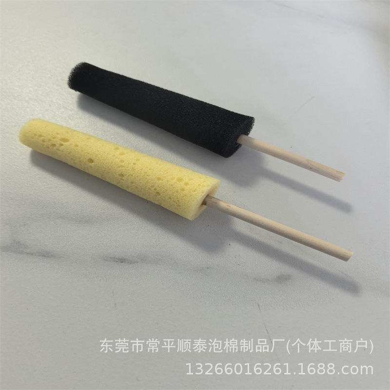 现货供应 陶艺拉胚工具长条吸水海绵棒 孔眼毛刺修呸棉棒高密度