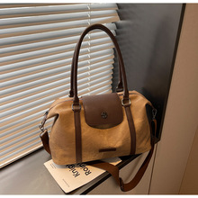 简约休闲手提包跨境百搭通勤单肩包大容量松弛感外出收纳斜挎女包