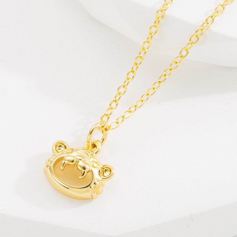 Fashion Cross Copper Pendant Necklace Zircon Copper Necklaces